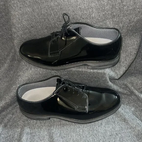 knee length dresses for ladies Size 7M Mess Dress Shoes Patent Leather ( G279 ) – UK Military Tailoring main image 0